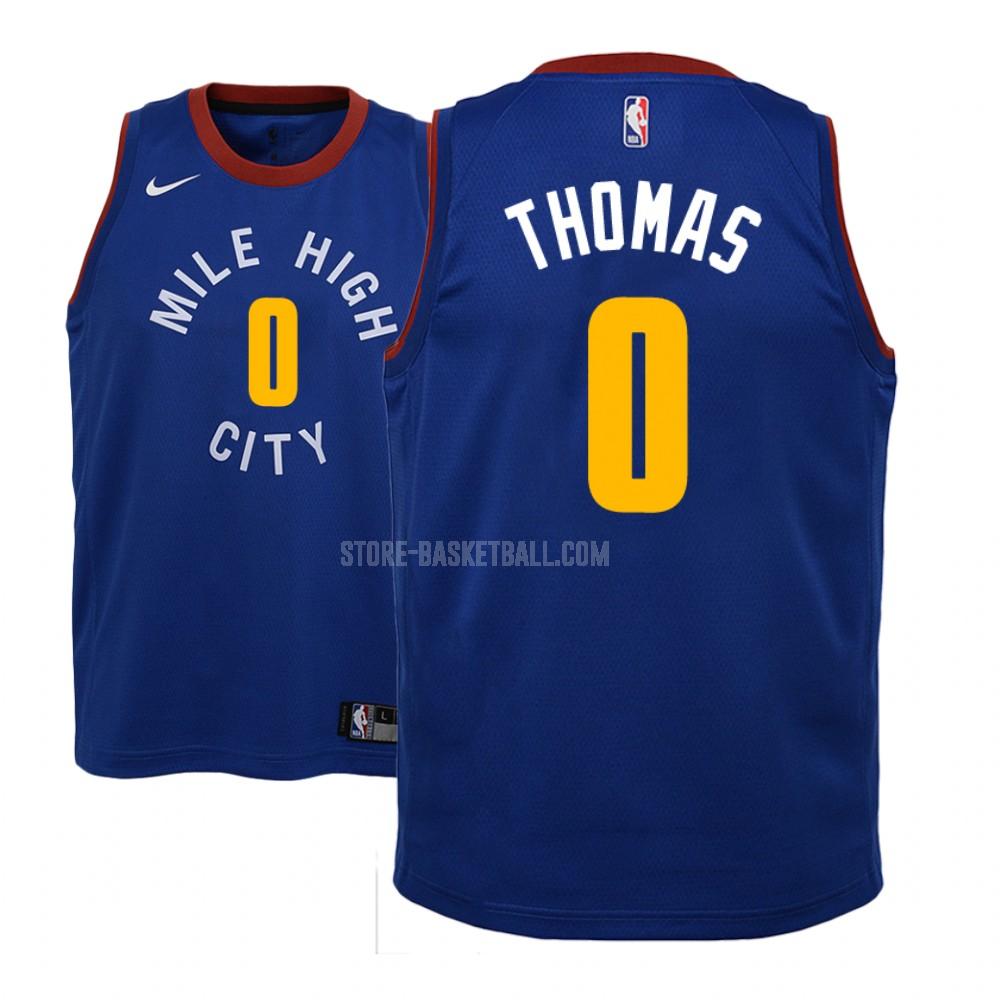 denver nuggets isaiah thomas 0 blue statement youth replica jersey