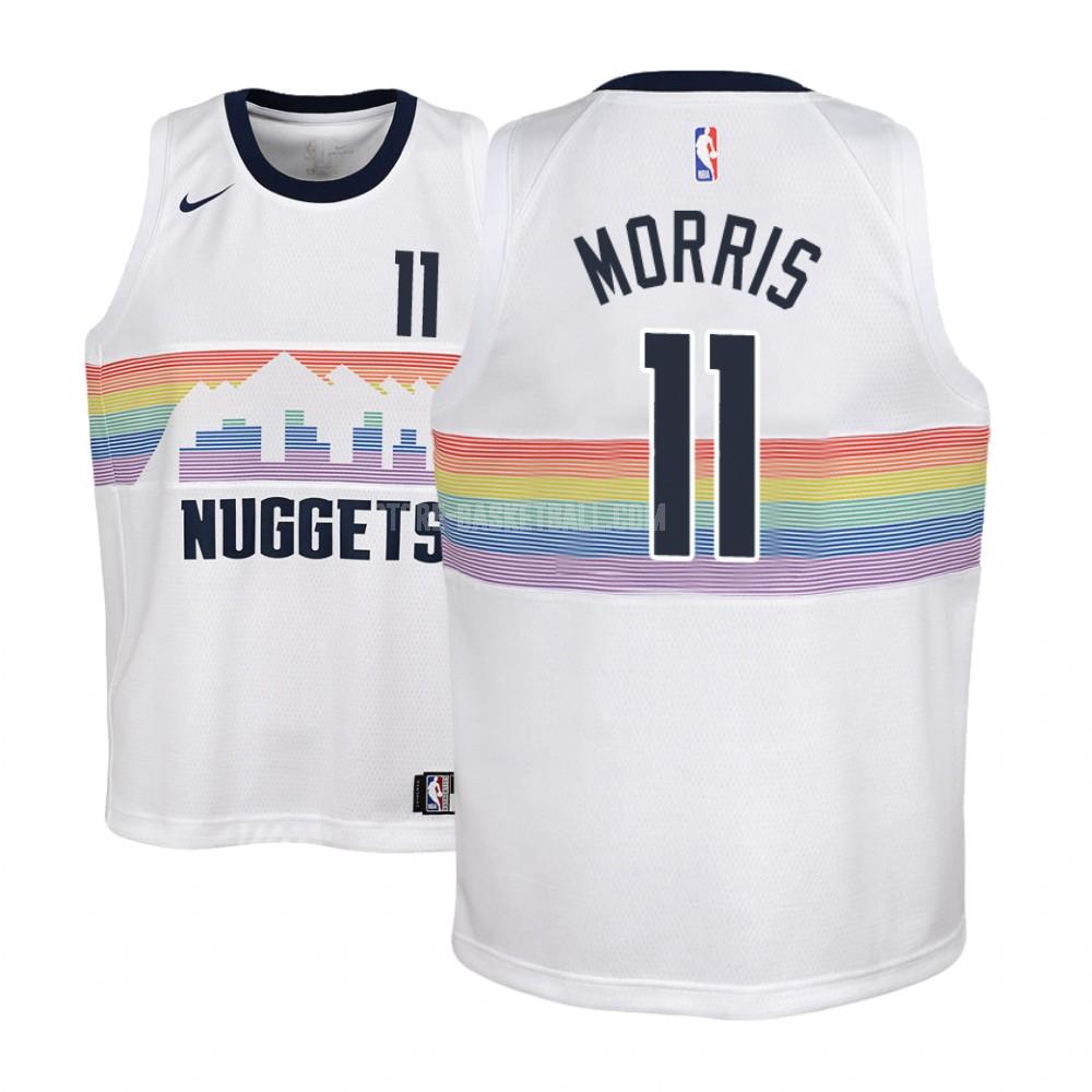 denver nuggets monte morris 11 white city edition youth replica jersey