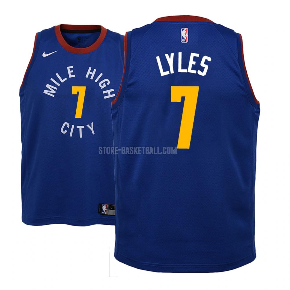 denver nuggets trey lyles 7 blue statement youth replica jersey
