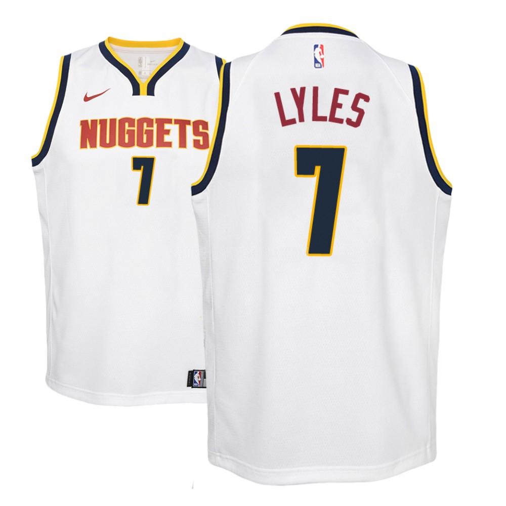 denver nuggets trey lyles 7 white association youth replica jersey