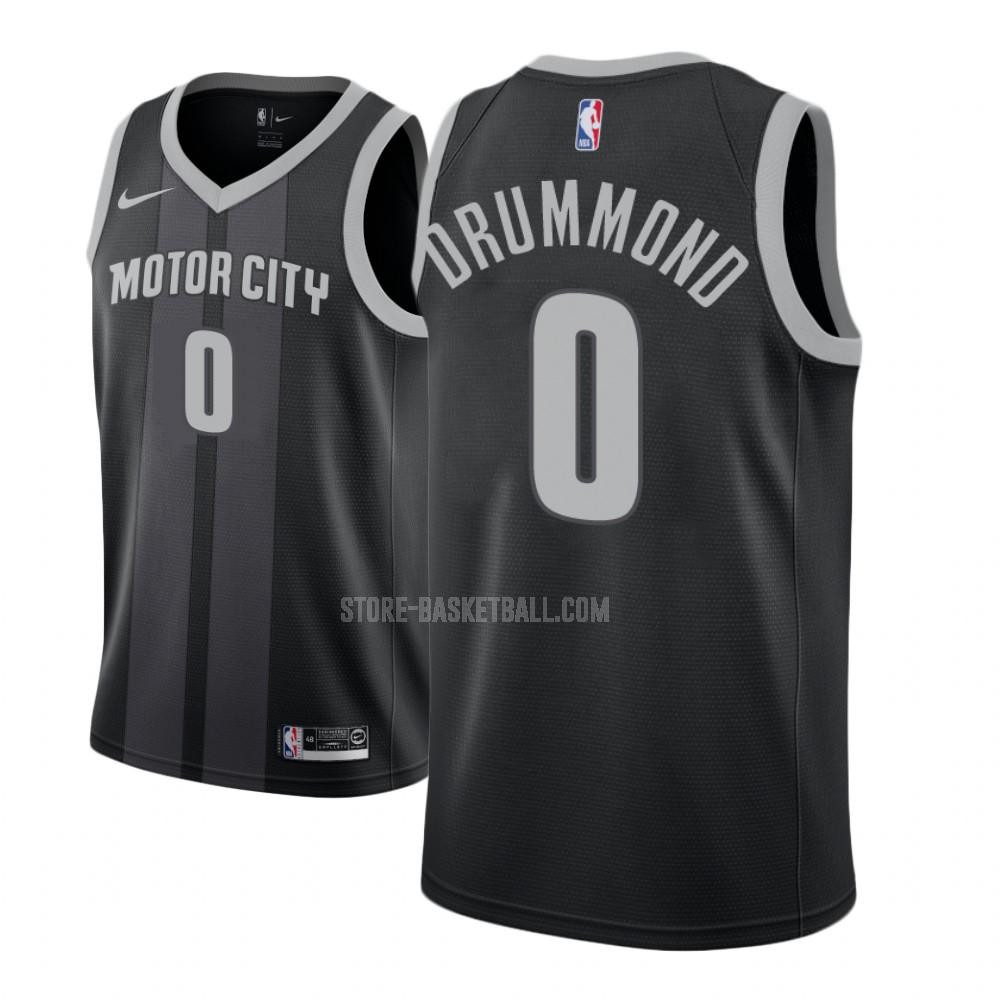 detroit pistons andre drummond 0 black city edition youth replica jersey