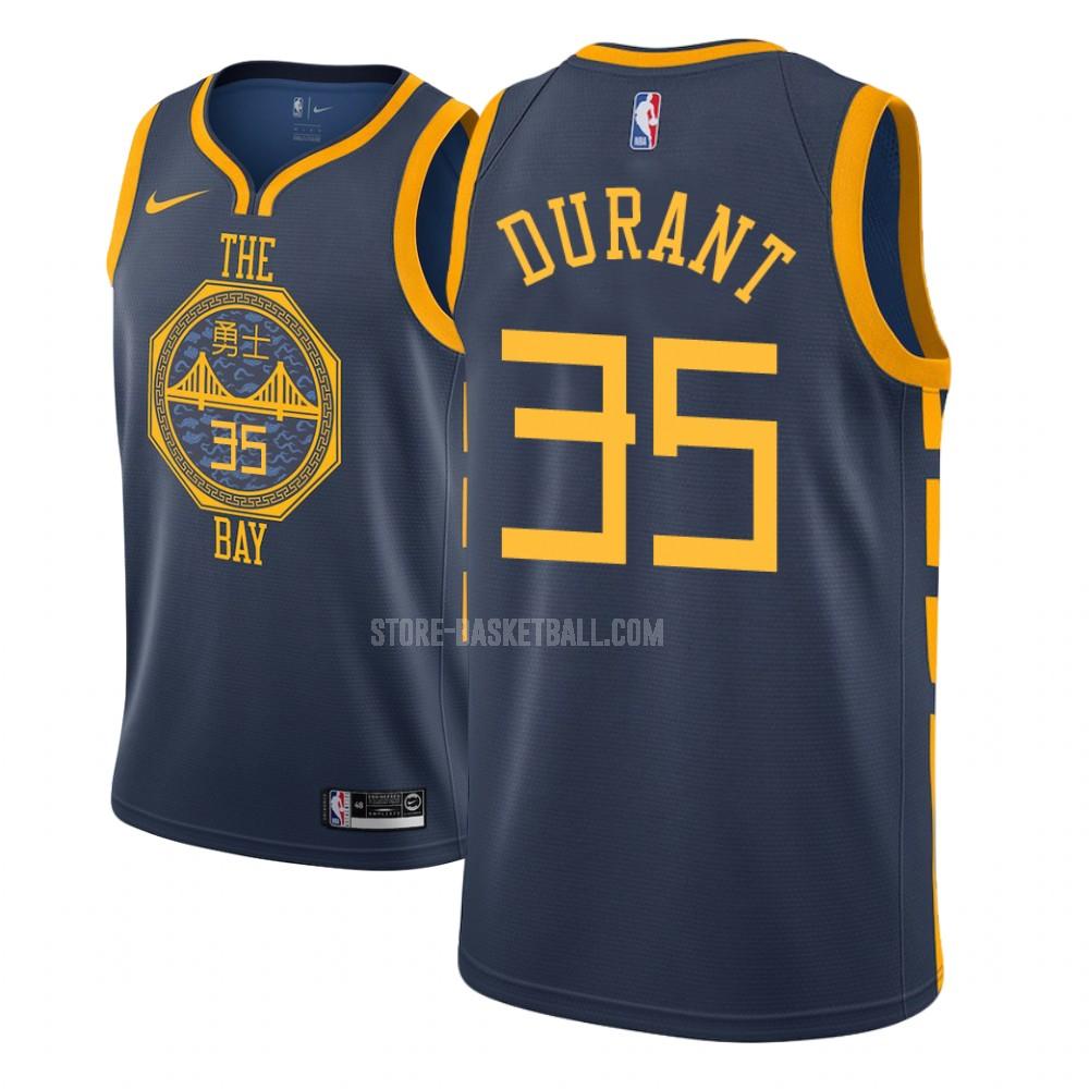 golden state warriors kevin durant 35 navy city edition youth replica jersey