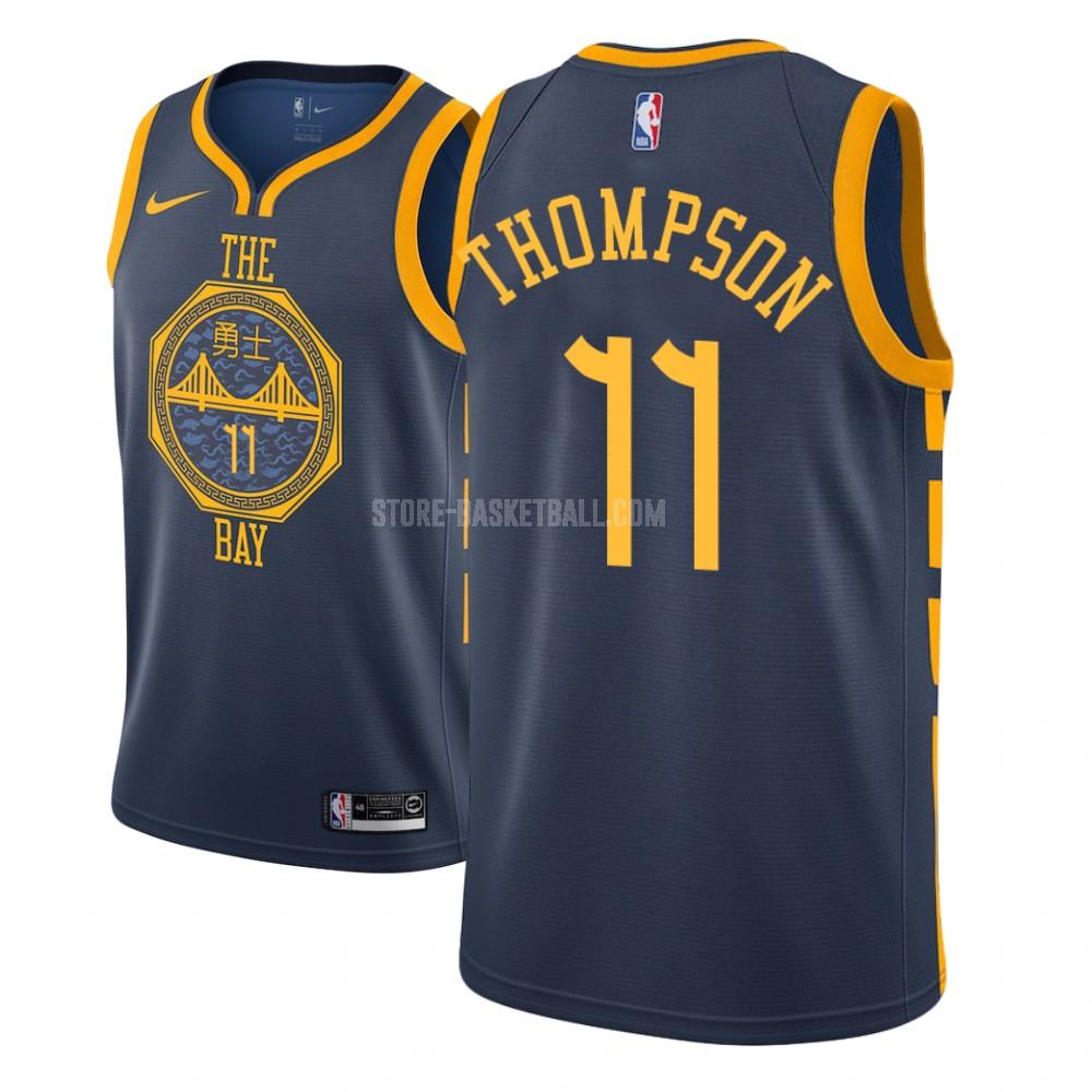 golden state warriors klay thompson 11 navy city edition youth replica jersey