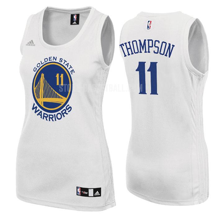 golden state warriors klay thompson 11 white home women's replica jersey