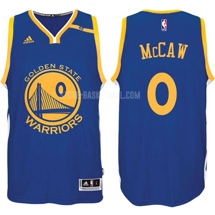 golden state warriors patrick mccaw 0 blue 70th anniversary 42 patch men's replica jersey