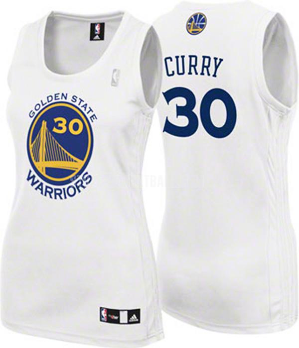 golden state warriors stephen curry 30 white classic women's replica jersey