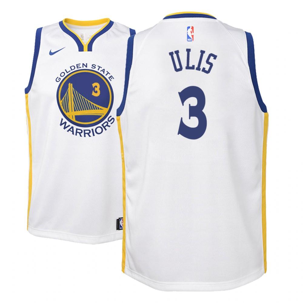 golden state warriors tyler ulis 3 white association youth replica jersey