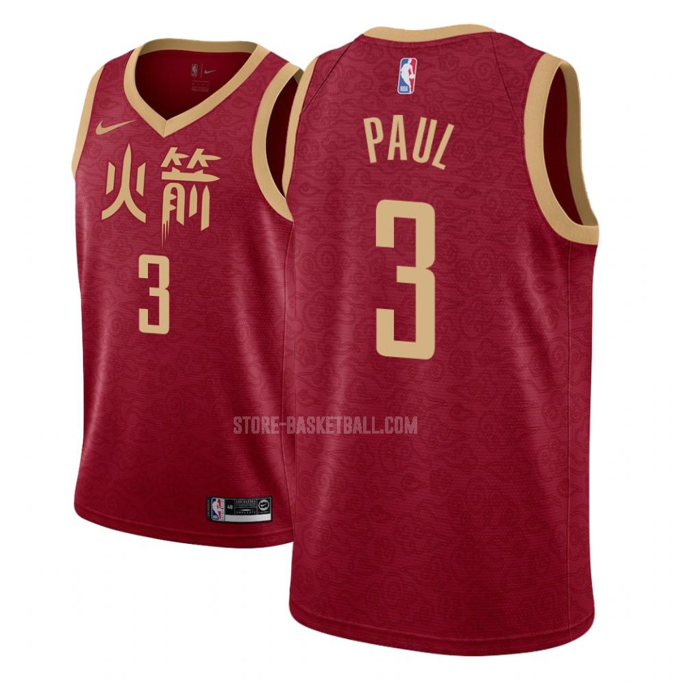 houston rockets chris paul 3 red city edition youth replica jersey