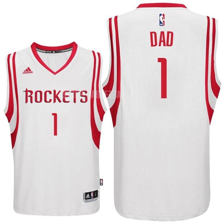 houston rockets dad 1 white fathers day men's replica jersey