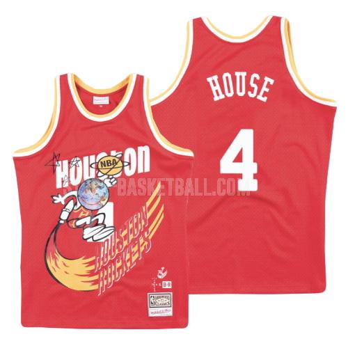 houston rockets danuel house 4 red hardwood classics men's replica jersey