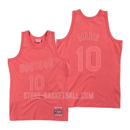 houston rockets eric gordon 10 red washed out men's replica jersey
