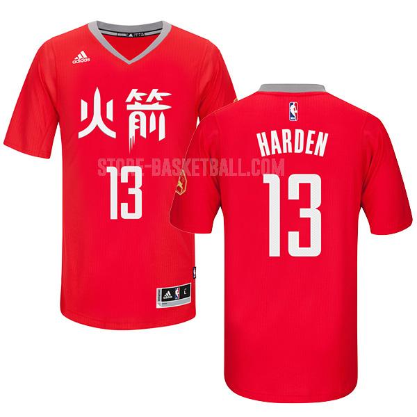 houston rockets james harden 13 red chinese new year men's replica jersey