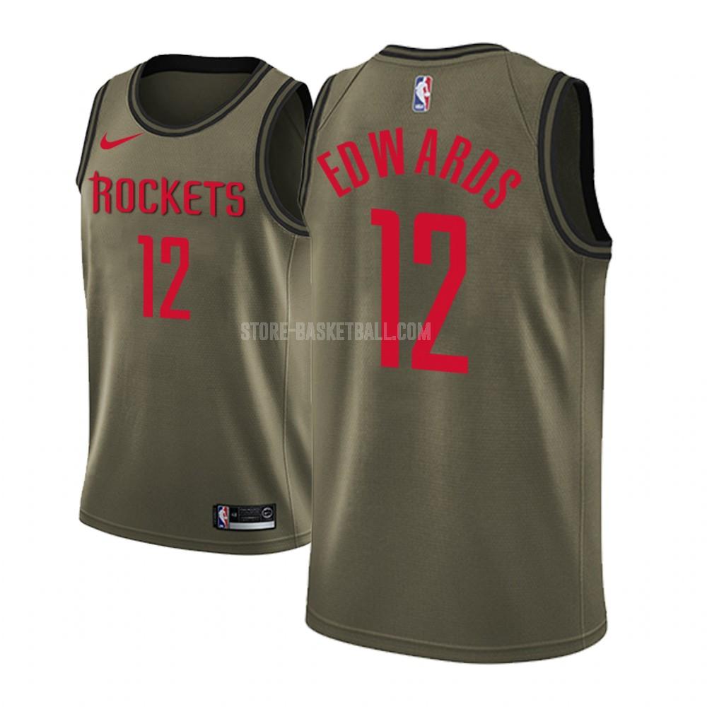 houston rockets vincent edwards 12 military green fashion edition men's replica jersey