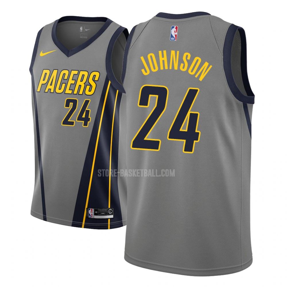 indiana pacers alize johnson 24 gray city edition men's replica jersey