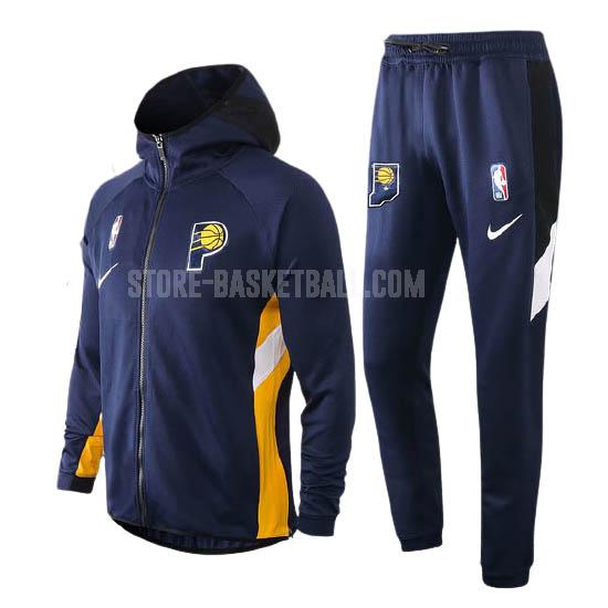 indiana pacers blue nba men's hooded jacket