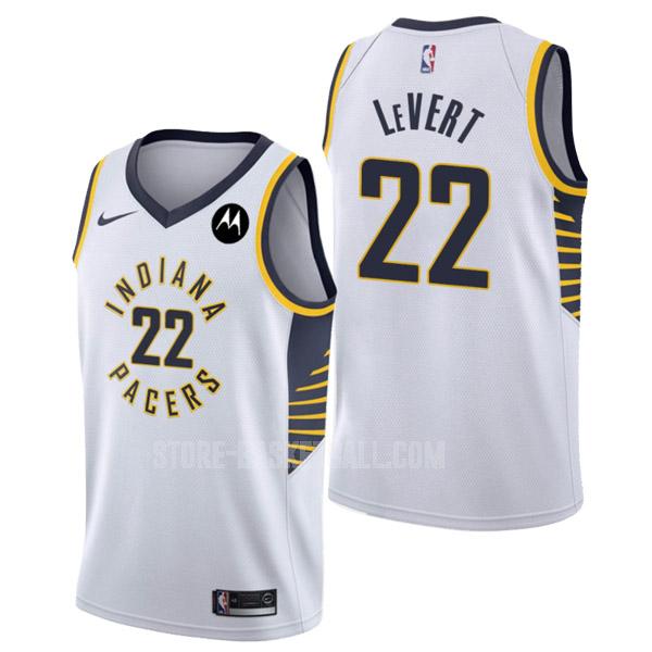 indiana pacers caris levert 22 white association edition men's replica jersey