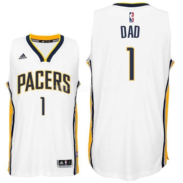 indiana pacers dad 1 white fathers day men's replica jersey