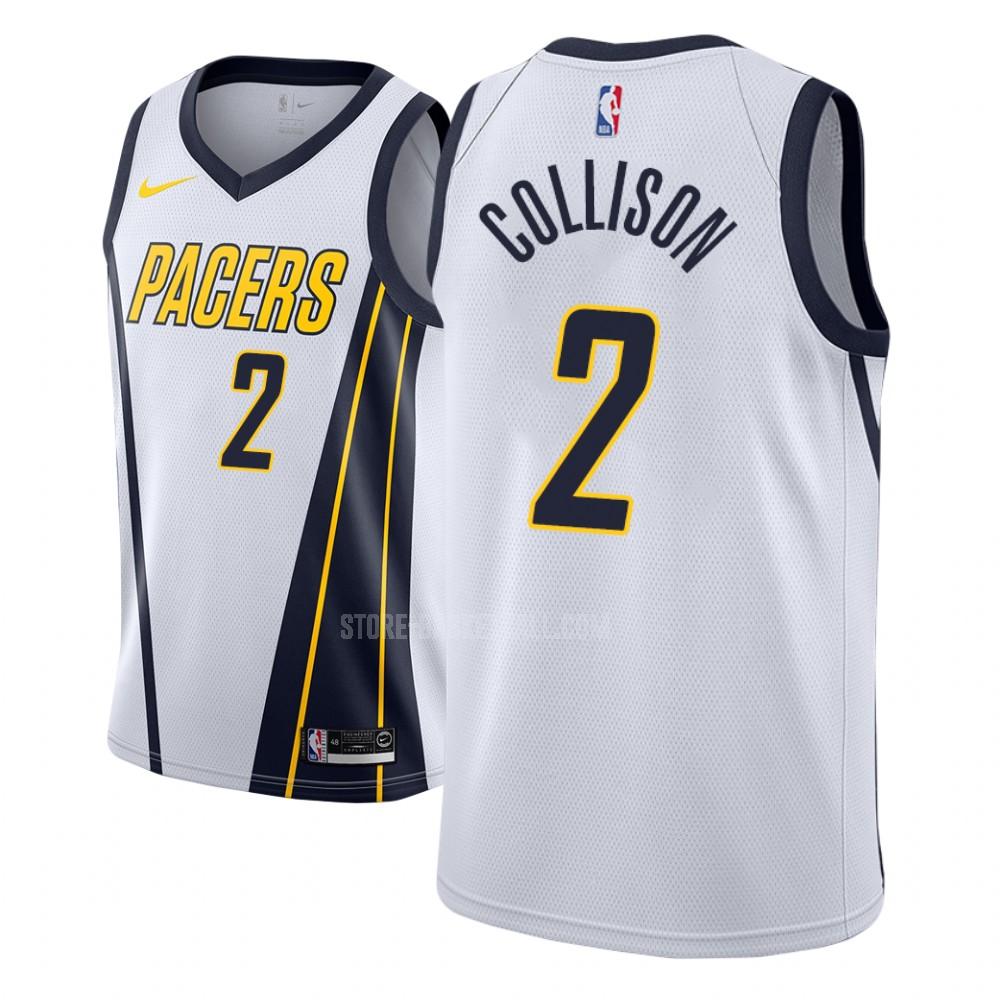 indiana pacers darren collison 2 white earned edition men's replica jersey