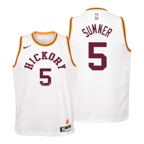 indiana pacers edmond sumner 5 white hardwood classics youth replica jersey