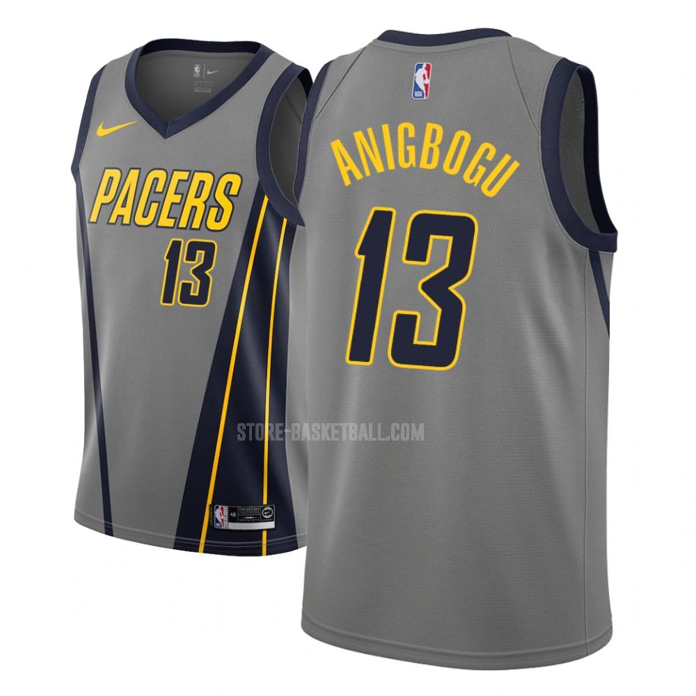 indiana pacers ike anigbogu 13 gray city edition youth replica jersey