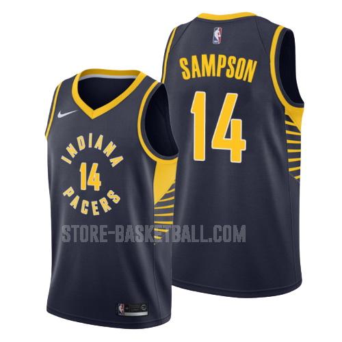 indiana pacers jakarr sampson 14 navy icon men's replica jersey