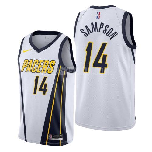 indiana pacers jakarr sampson 14 white earned edition men's replica jersey