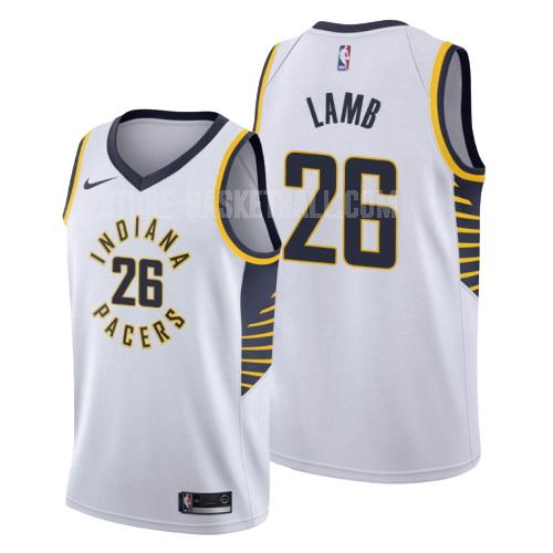 indiana pacers jeremy lamb 26 white association men's replica jersey