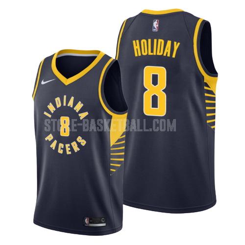 indiana pacers justin holiday 8 navy icon men's replica jersey