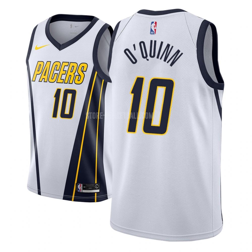indiana pacers kyle o'quinn 10 white earned edition men's replica jersey