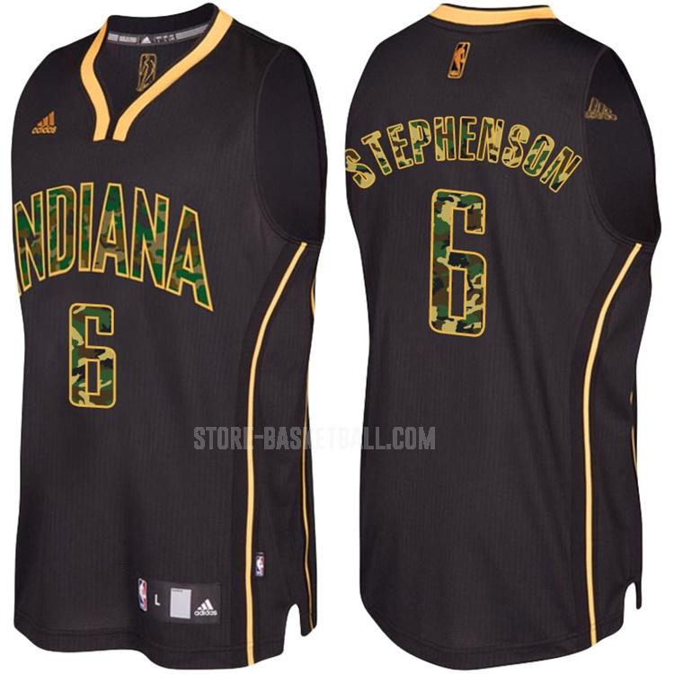 indiana pacers lance stephenson 1 black fashion edition men's replica jersey