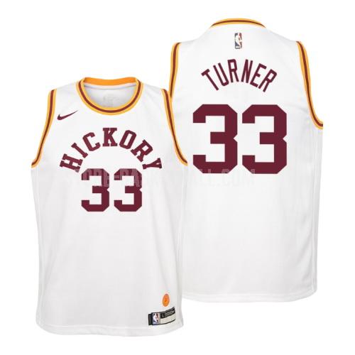 indiana pacers myles turner 33 white hardwood classics youth replica jersey