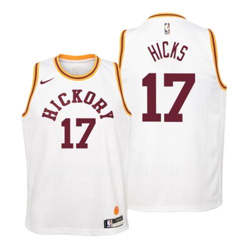 indiana pacers stephan hicks 17 white hardwood classics youth replica jersey