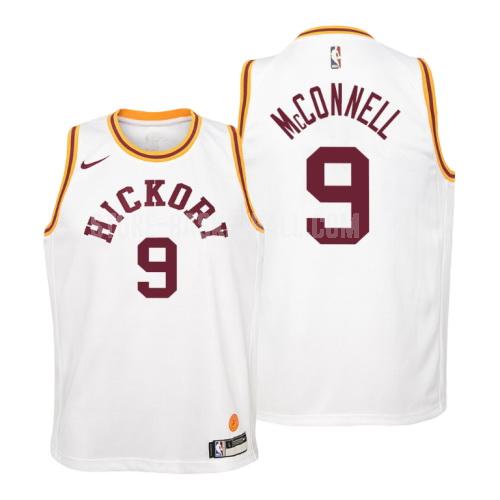 indiana pacers tj mcconnell 9 white hardwood classics youth replica jersey