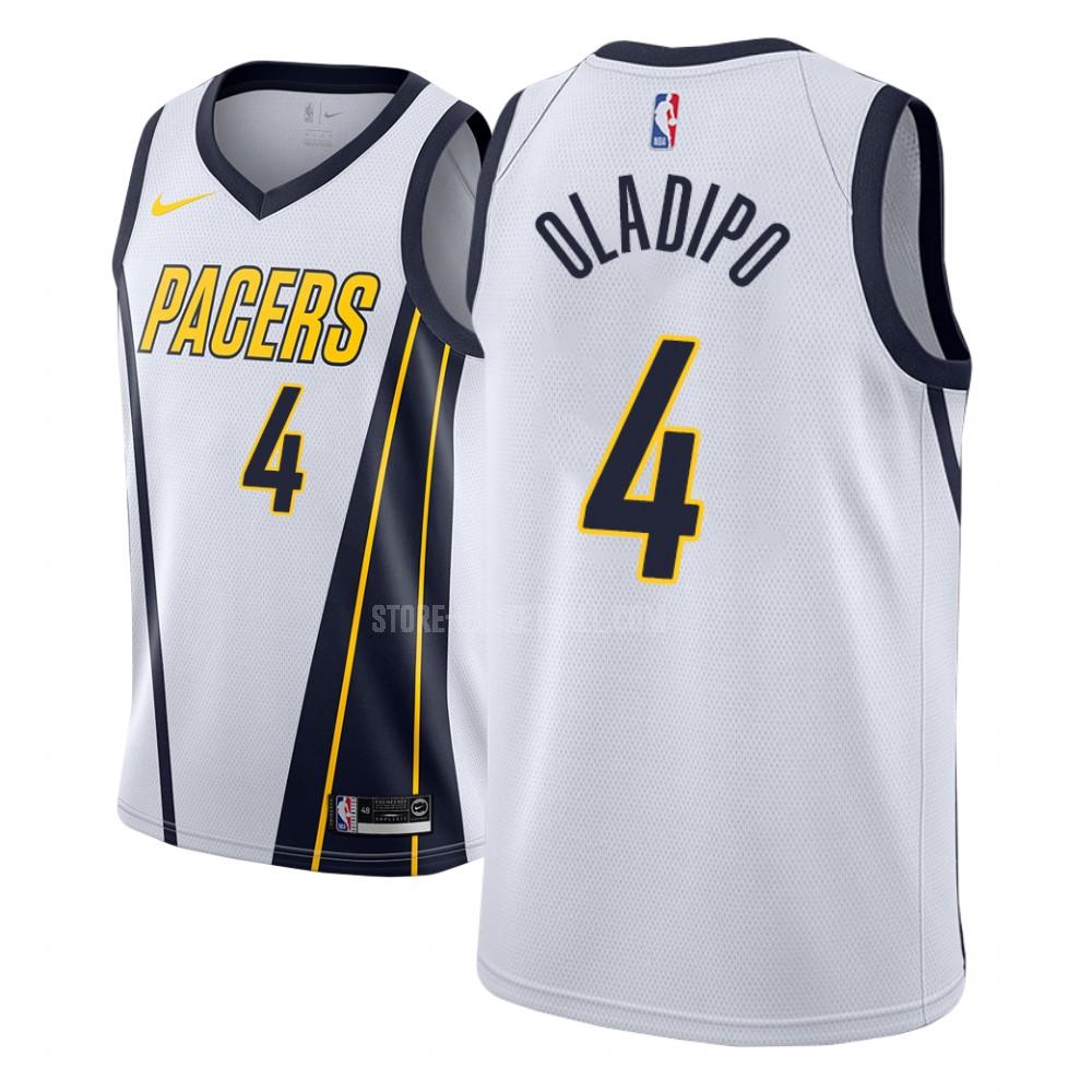 indiana pacers victor oladipo 4 white earned edition men's replica jersey