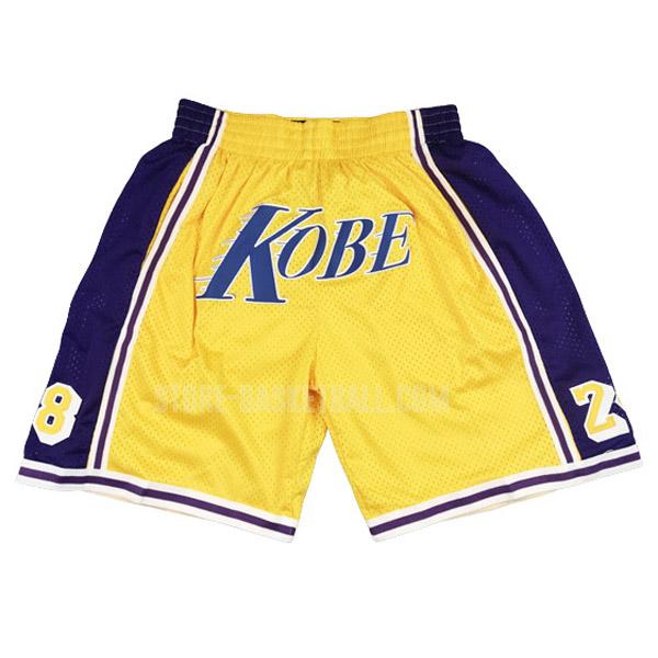 kobe bryant 8&24 yellow kb1 men's basketball short