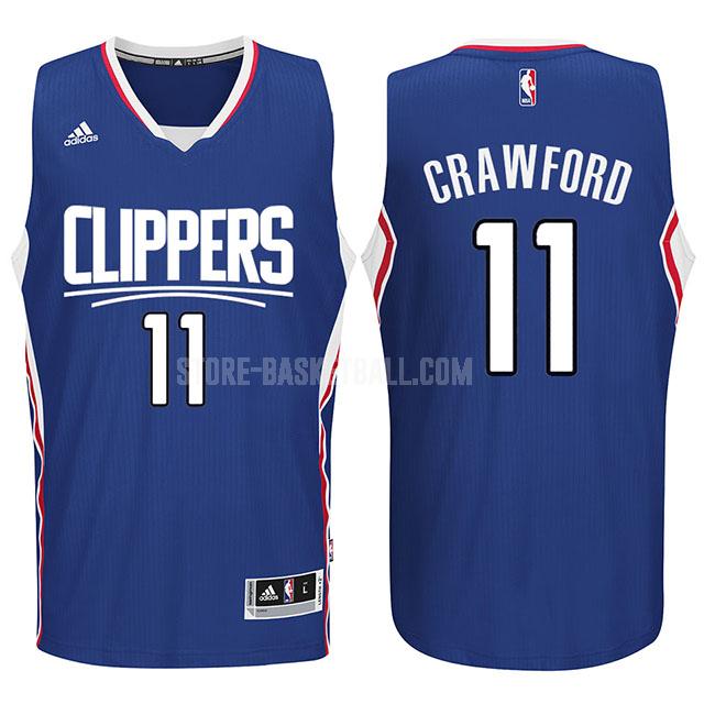 los angeles clippers jamal crawford 11 blue new logo men's replica jersey