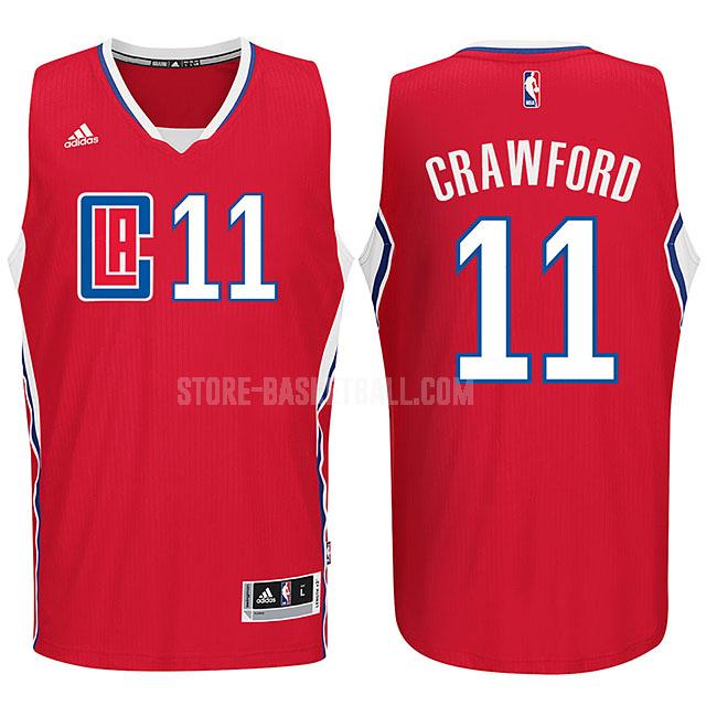 los angeles clippers jamal crawford 11 red new logo men's replica jersey