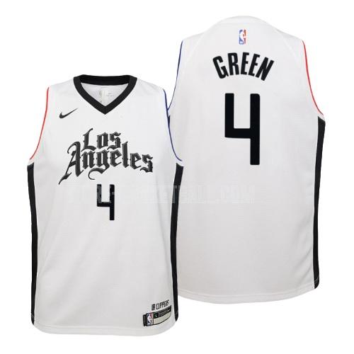 los angeles clippers jamychal green 4 white city edition youth replica jersey