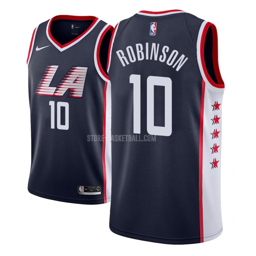 los angeles clippers jerome robinson 10 navy city edition men's replica jersey