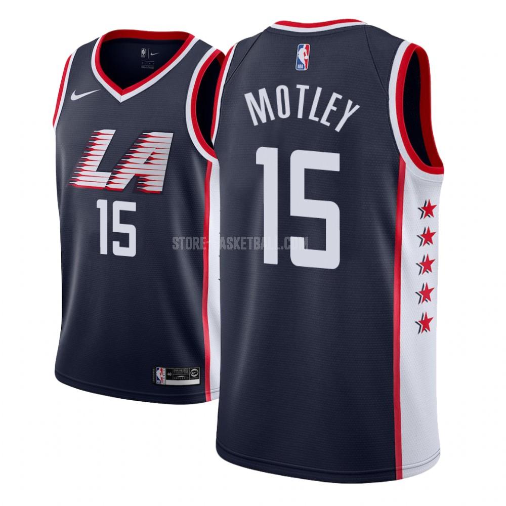 los angeles clippers johnathan motley 15 navy city edition men's replica jersey