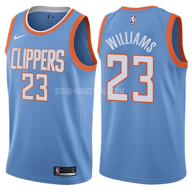 los angeles clippers lou williams 23 blue city edition men's replica jersey