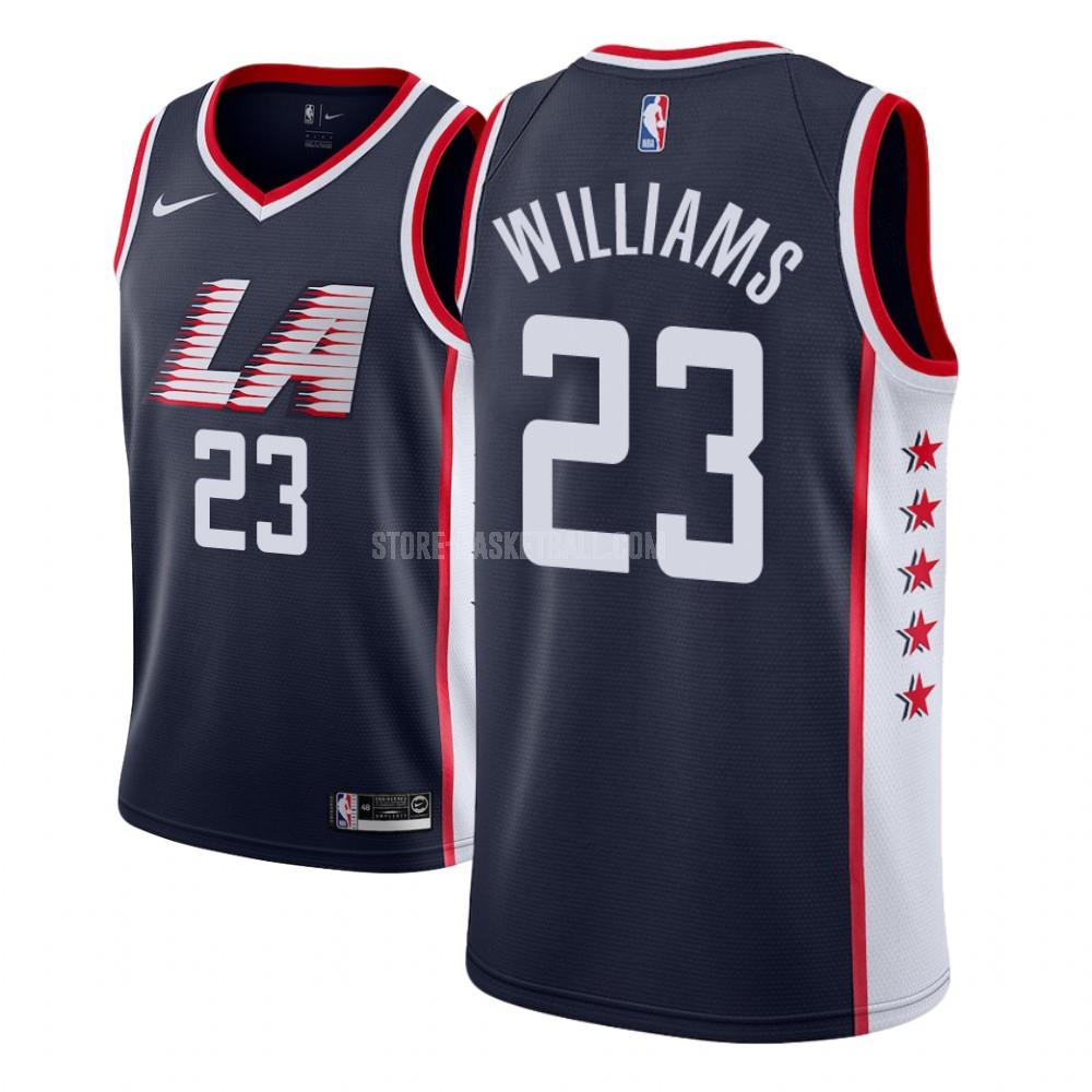 los angeles clippers lou williams 23 navy city edition men's replica jersey