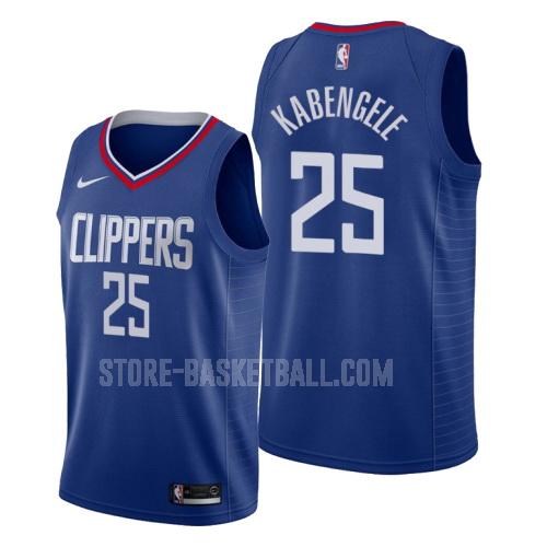 los angeles clippers mfiondu kabengele 25 blue icon men's replica jersey
