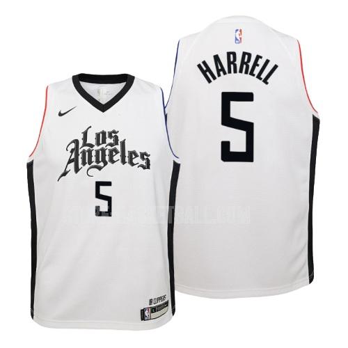 los angeles clippers montrezl harrell 5 white city edition youth replica jersey