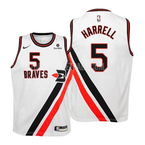los angeles clippers montrezl harrell 5 white hardwood classics youth replica jersey