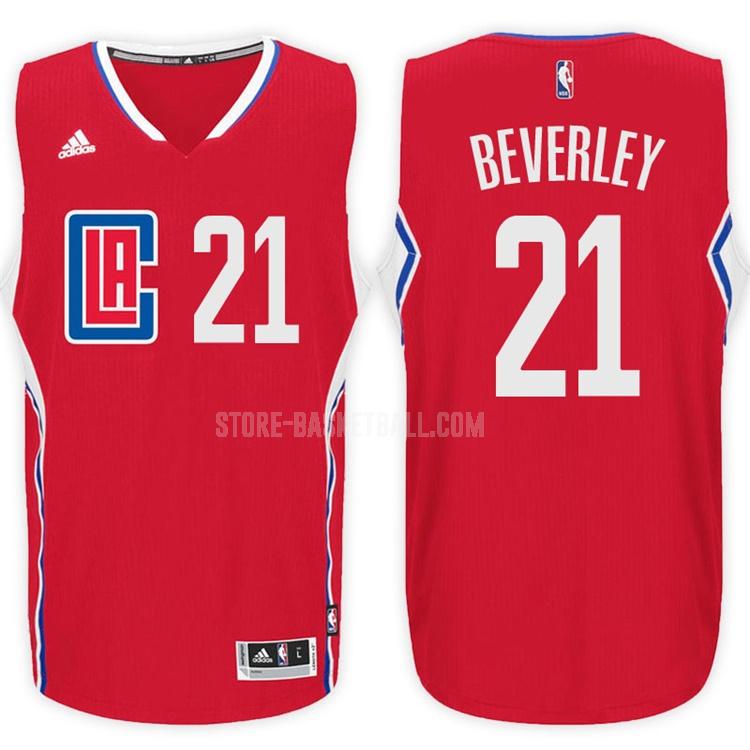 los angeles clippers patrick beverley 21 red road men's replica jersey