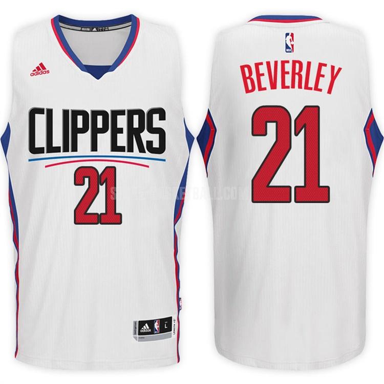 los angeles clippers patrick beverley 21 white home men's replica jersey