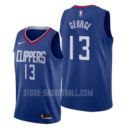 los angeles clippers paul george 13 blue icon men's replica jersey