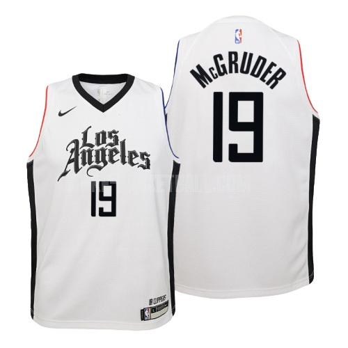 los angeles clippers rodney mcgruder 19 white city edition youth replica jersey