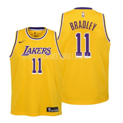 los angeles lakers avery bradley 11 yellow icon youth replica jersey